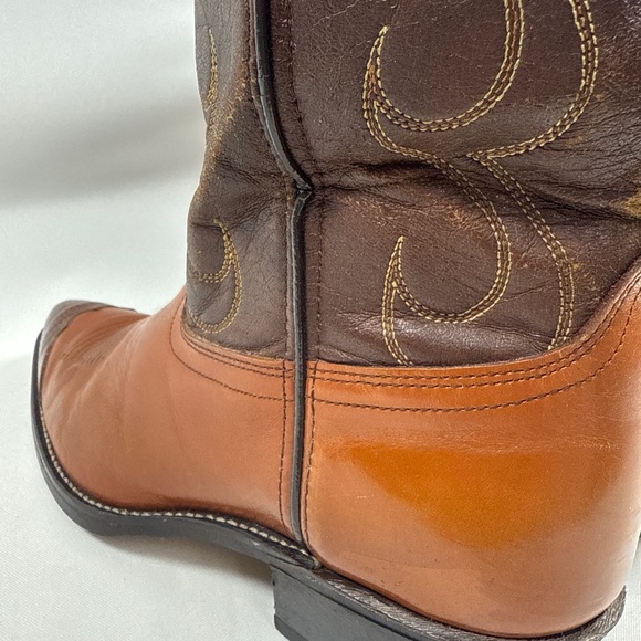 ACME Vintage Western Cowboy Boots Leather Lizard Toe Women’s 8.5 - Picture 7 of 16
